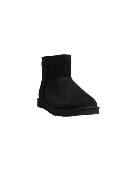 Ugg Black Suede Leather Ankle Boots for men