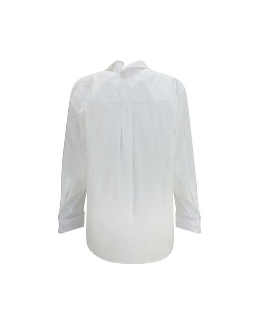 ALAINPAUL Gray White Cotton Shirt