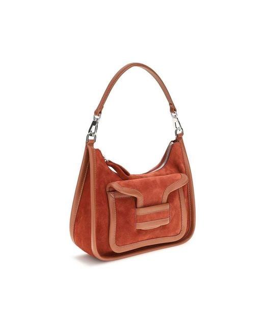 Pierre Hardy Red Brown Calf Leather Bos Taurus Shoulder Bag