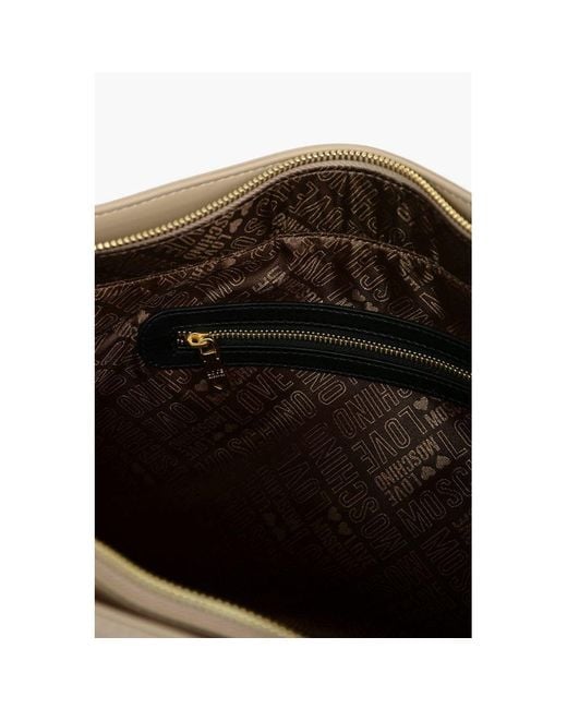 Moschino Natural Beige Polyethylene Tote Bag