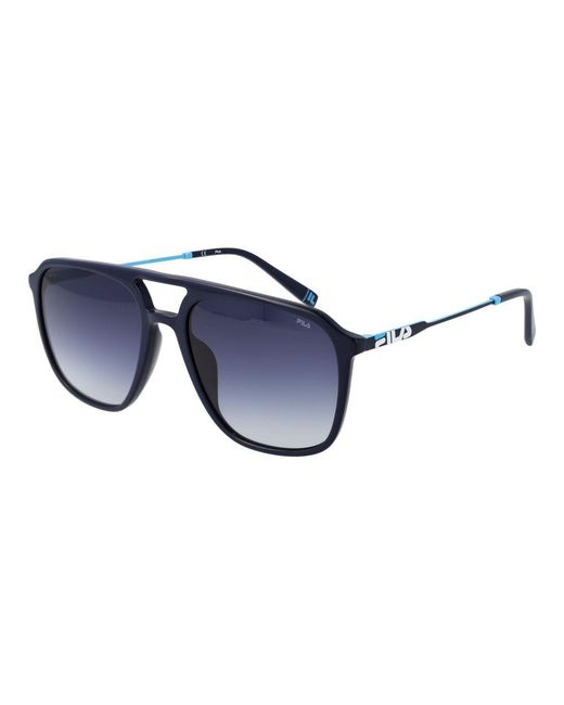 Fila Blue Black Cellulose Acetate Sunglasses for men