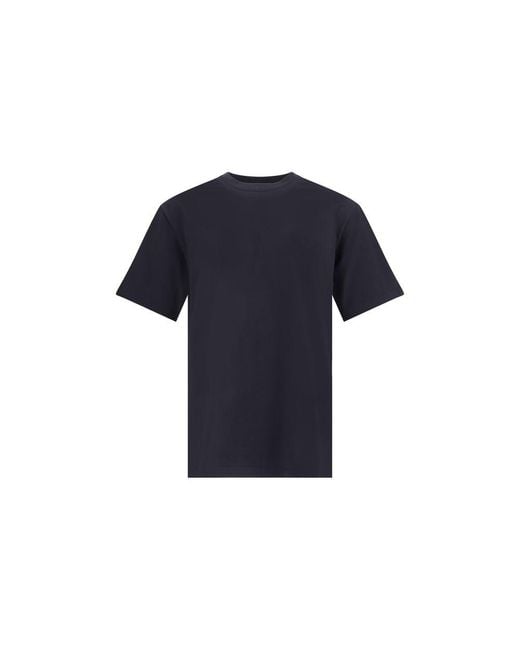 Y-3 Blue T-Shirt With Maxi Print for men