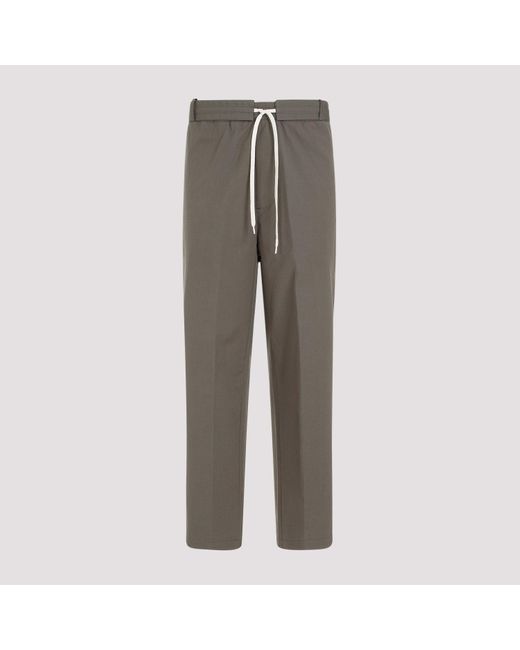 Craig Green Gray Olive Circle Cotton Worker Trousers for men