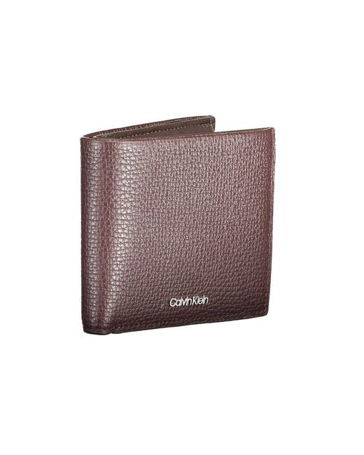 Calvin Klein Brown Leather Wallet for men