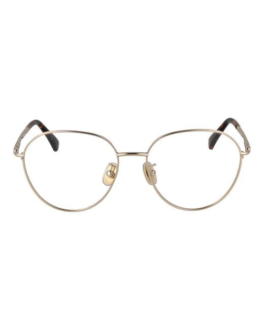 Max Mara Metallic Gold Metal Glasses (frames)