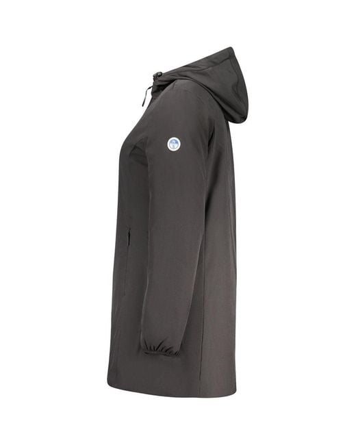 North Sails Gray Black Polyester 's Jacket
