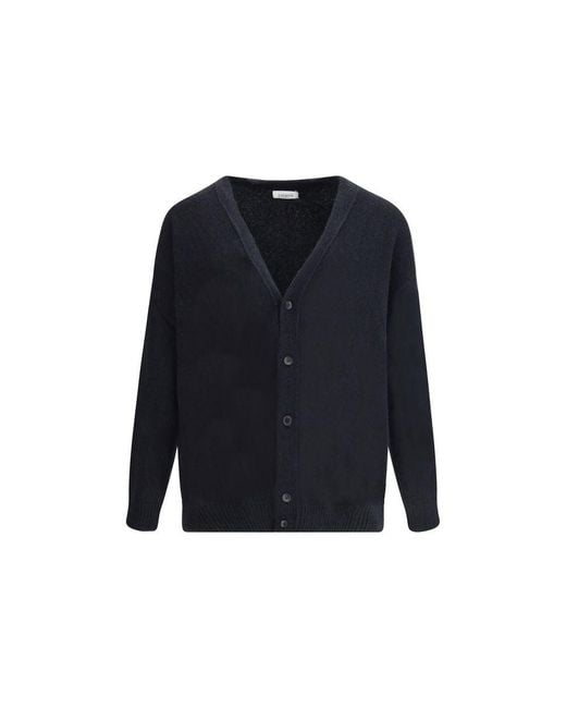 Laneus Men's Blue Cashmere Cardigan