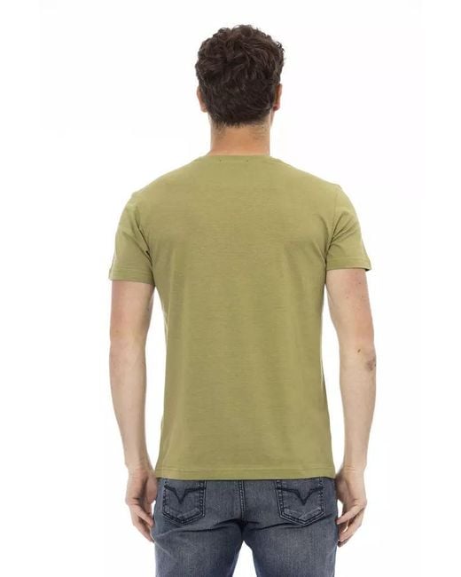 TRUSSARDI ACTION Green Cotton Men T for men