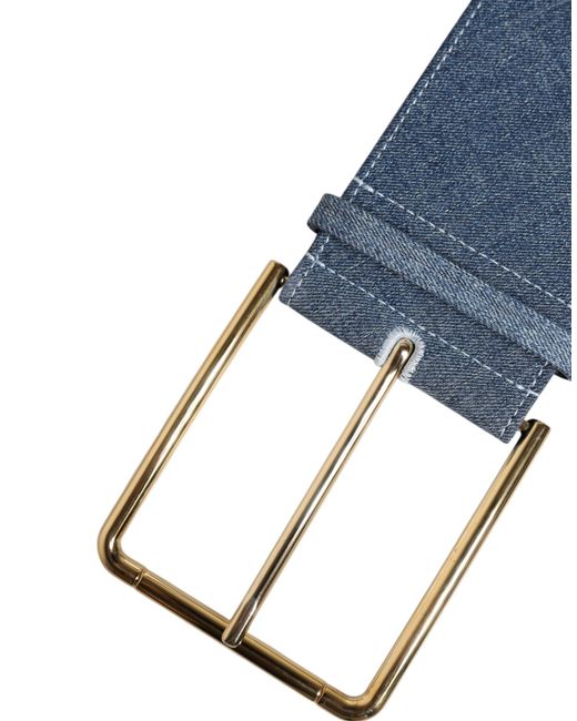 Dolce & Gabbana Blue Denim Belt Buckle