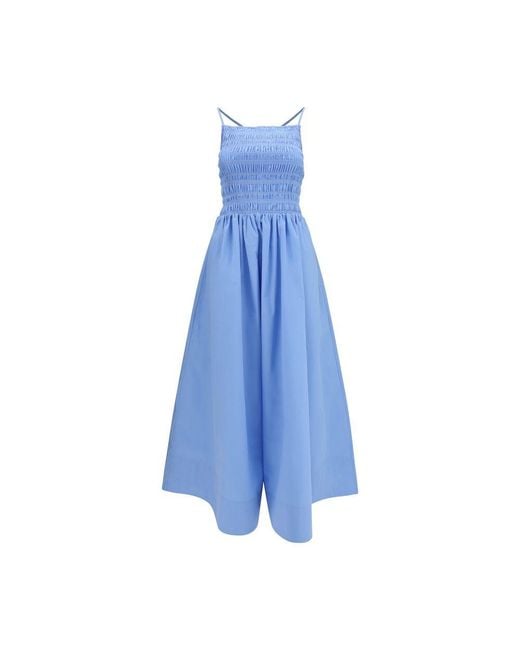 Ganni Blue Cotton Casual Dress