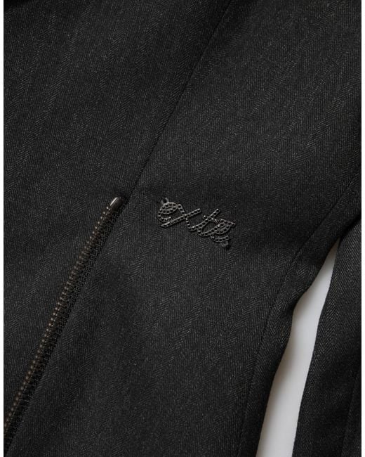 Exte Black Double Breasted Pants Blazer Jacket 2 Piece Suit