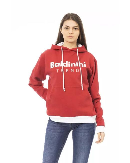 Baldinini Red Cotton Sweater