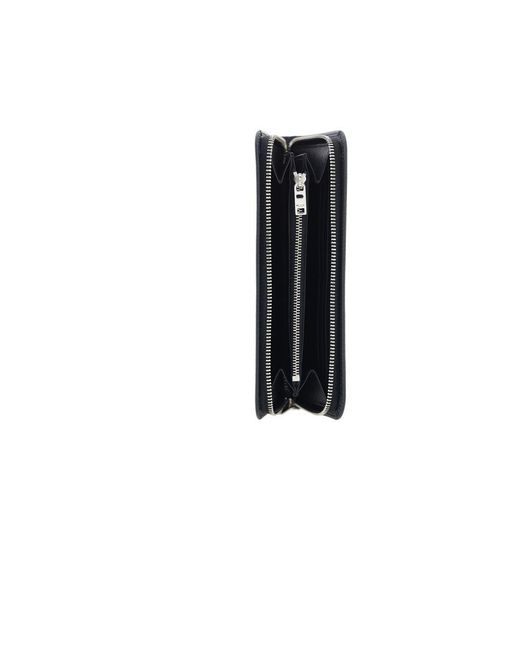 Saint Laurent Blue Calf Leather Bos Taurus Wallet for men
