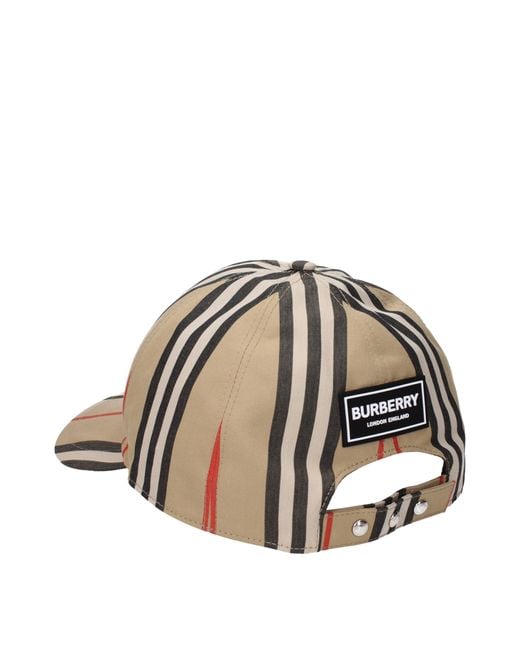 Burberry Multicolor Beige Cotton Cap (baseball Hat) for men