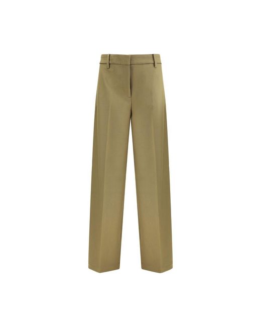 True Royal Green Virgin Wool Pants