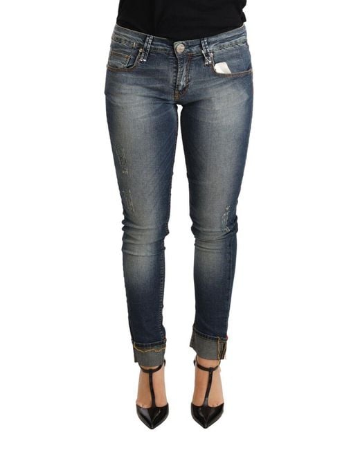 Acht Blue Chic Washed Skinny Denim