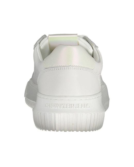 Calvin Klein White Leather Sneaker