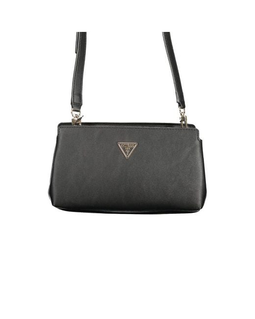 Guess Black Nero Poliuretano Female Shoulder Bag