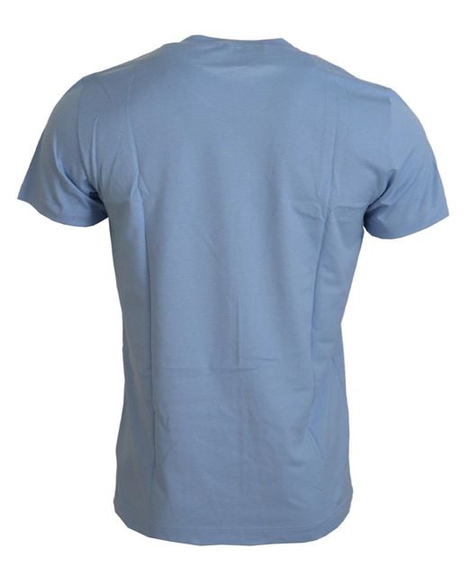 Dolce & Gabbana Blue Elegant Light Cotton Tee for men