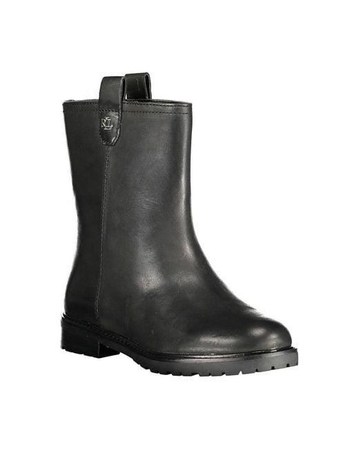 Ralph Lauren Black Ankle Boots