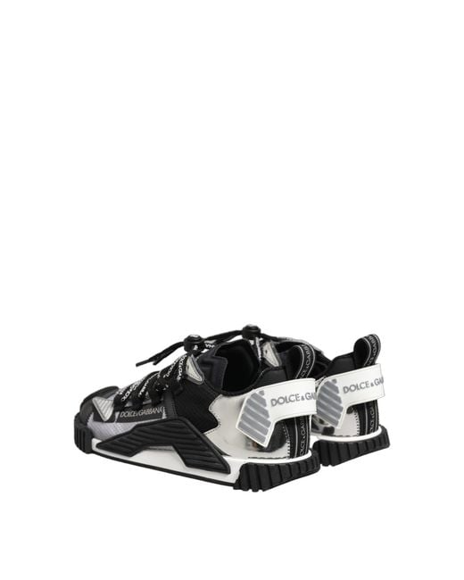 Dolce & Gabbana Black Multicolor Low Top Ns1 Men Sneakers Shoes for men