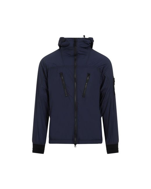 Stone Island Navy Blue Packable Jacket in Black for Men | Lyst