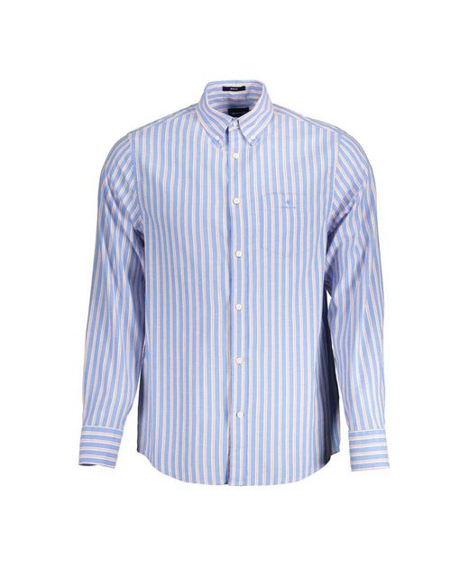 Gant Blue Light Cotton Shirt for men