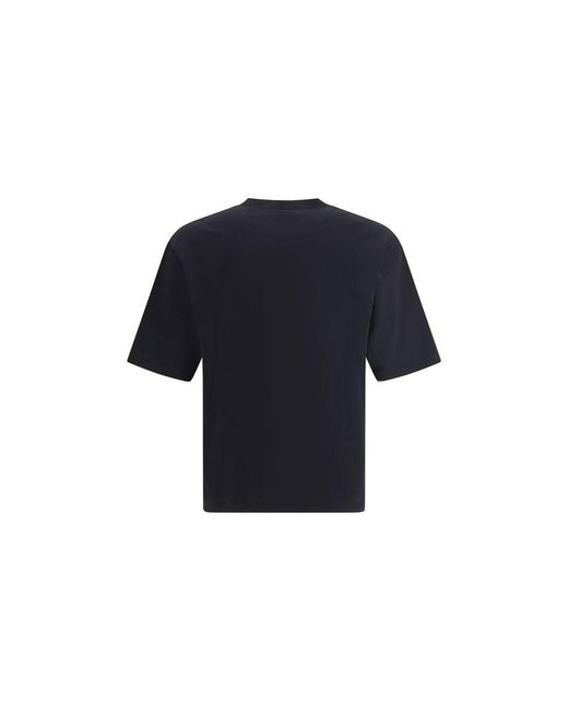 DSquared² Blue Knitted Wool Blend Crewneck Sweater for men