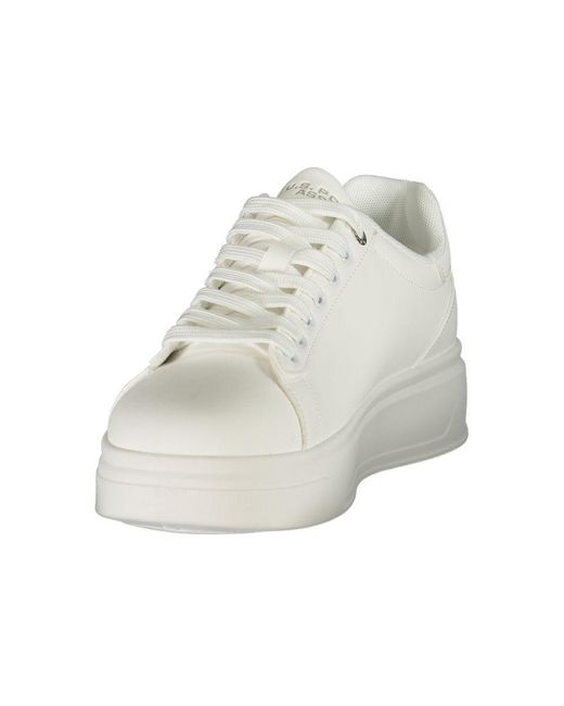 U.S. POLO ASSN. White Bianco Polyurethane Uomo Sneaker for men