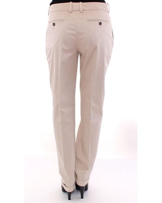 Dolce & Gabbana Natural Cotton Chinos Pants