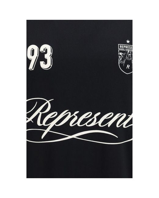 Represent Black Polyester T for men