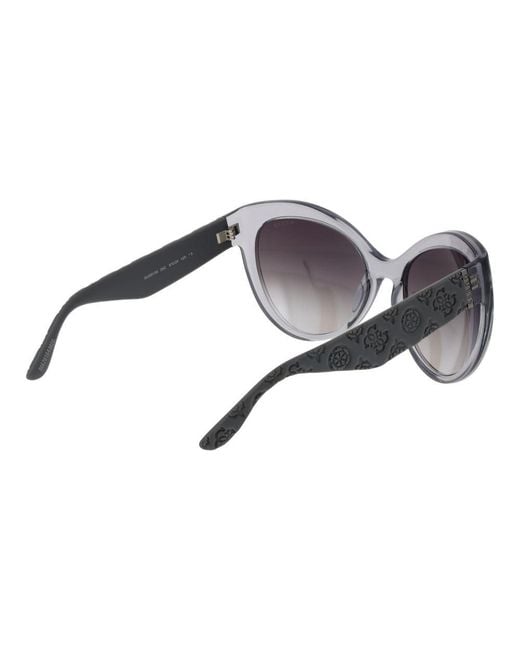 Guess Gray Cateye Frame Patterned Temples