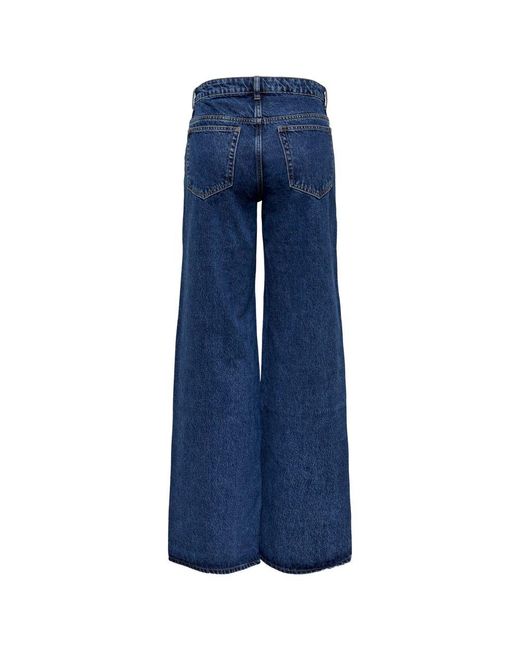 ONLY Blue Cotton Jeans & Pant