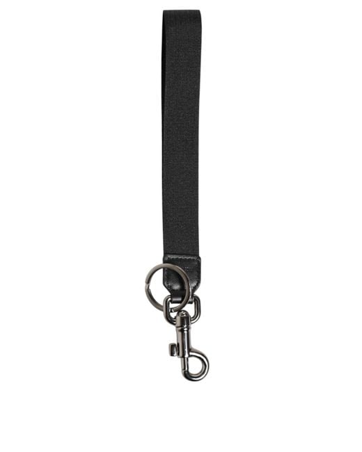 Dolce & Gabbana White Dg Logo Polyester Keychain Keyring for men