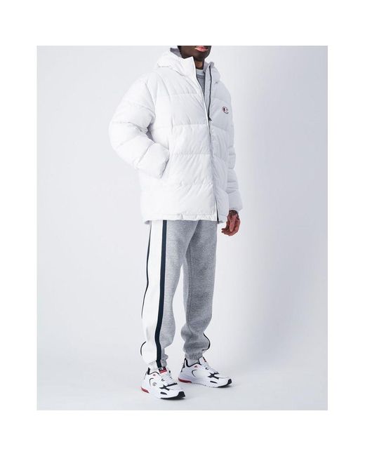 Champion White Polyester Jacket for men