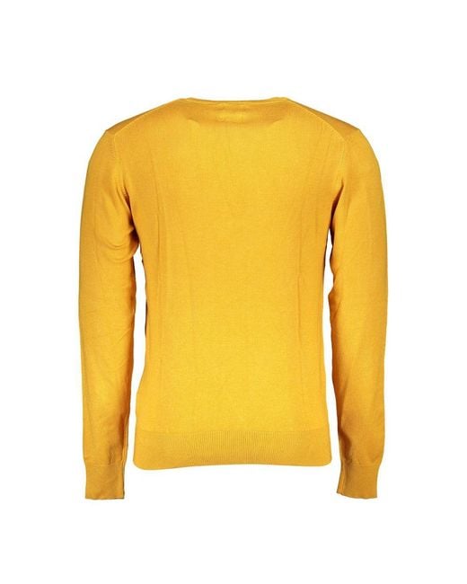 Gianmarco Venturi Yellow Giallo Viscosa Uomo Sweater for men