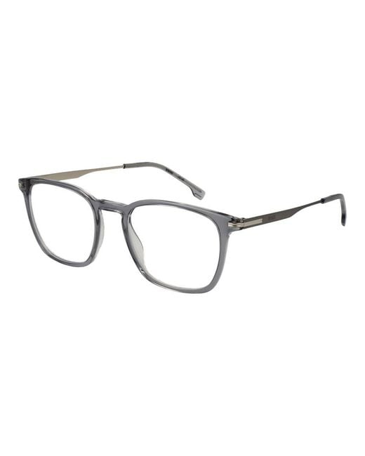 Boss Metallic Gray Acetate Glasses (frames) for men