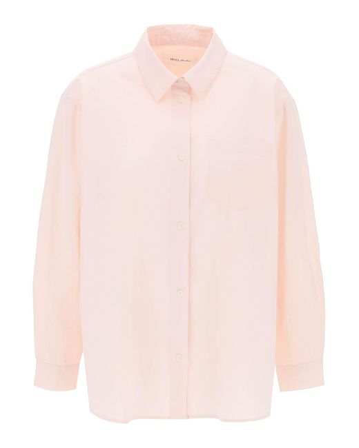 Skall Studio Pink Camicia Oversize Edgar In Cotone Organico