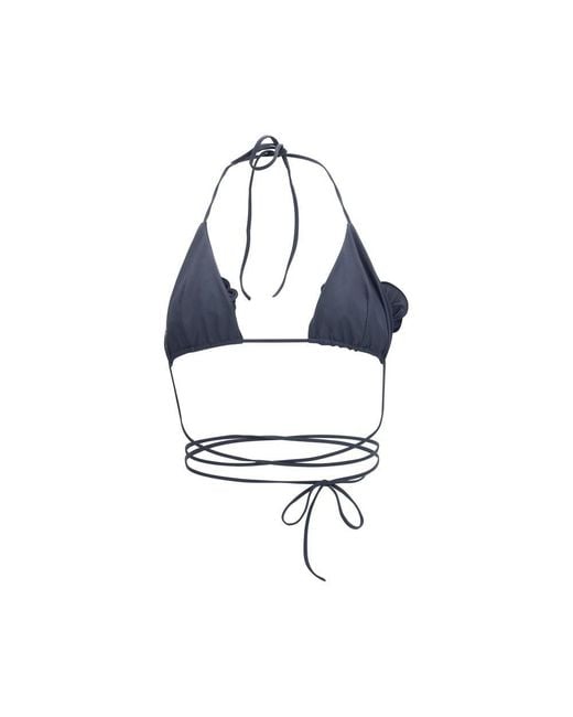Magda Butrym Blue Gray Polyamide Swimwear