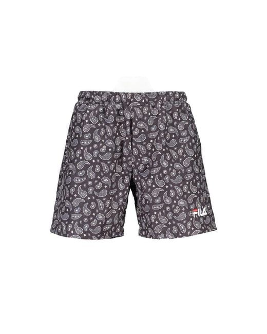 Fila Gray Polyester Swimwear for men