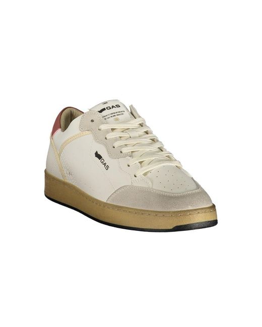 Gas White Polyurethane Men Sneaker for men