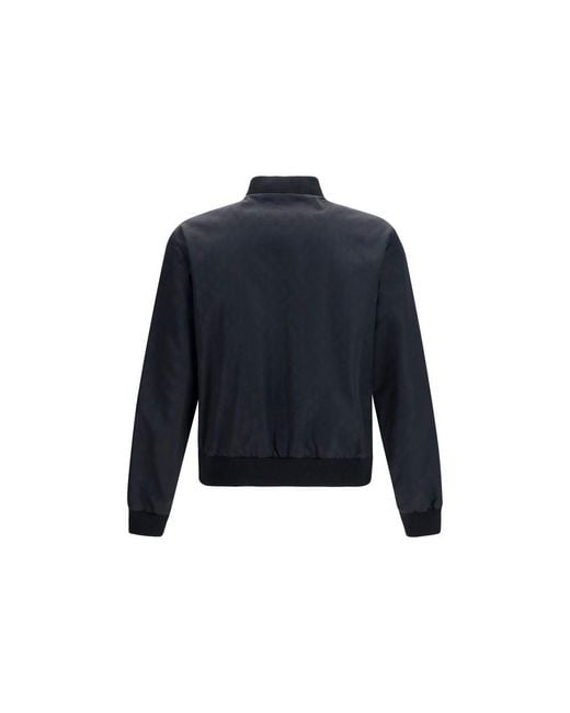Gucci Blue Black Polyamide Bomber for men