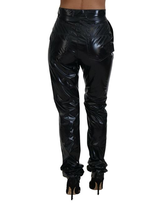 Dolce & Gabbana Black Chic High Waist Skinny Pant