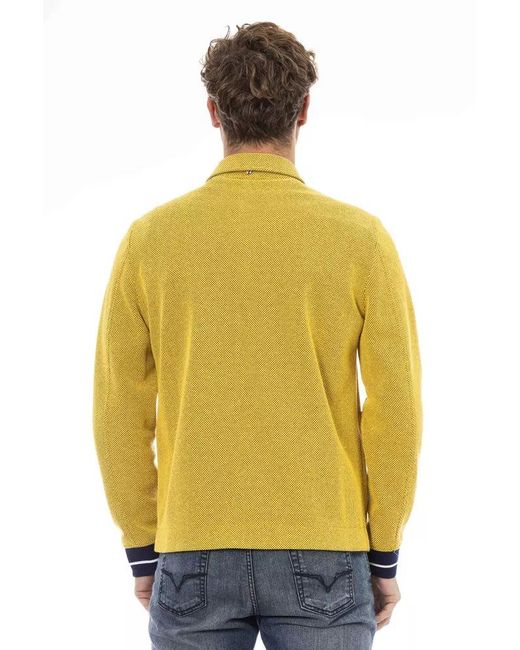 DISTRETTO12 Yellow Cotton Jacket for men