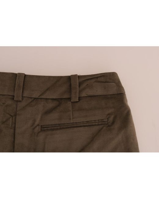 Ermanno Scervino Black Velvet Bermuda Shorts