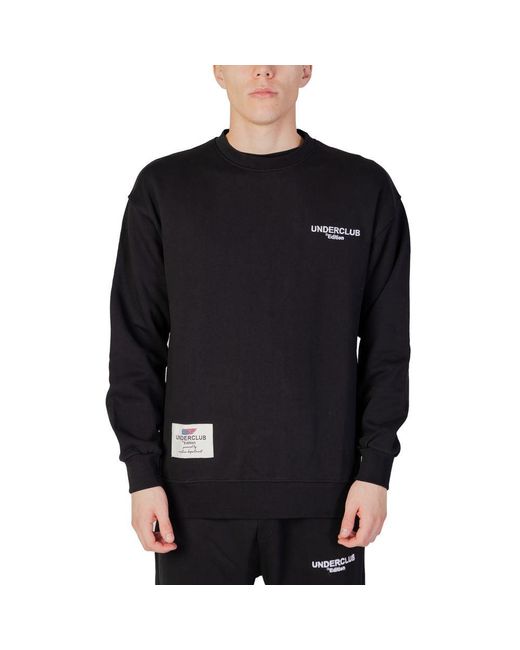 Underclub Men's Black Cotton Sweater