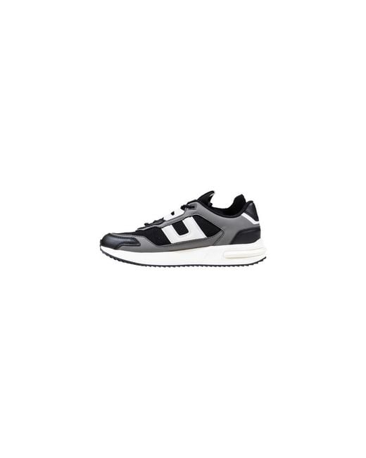ARMANI EXCHANGE Blue Bicolor Polyester Athletic Sneakers for men