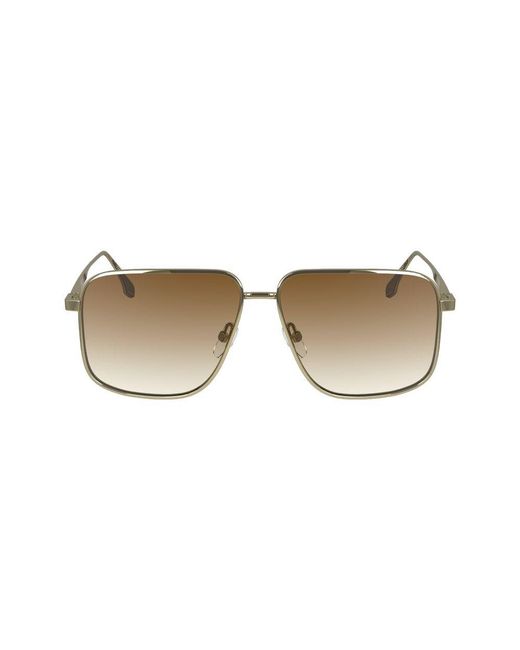 Victoria Beckham Metallic Metal Sunglasses