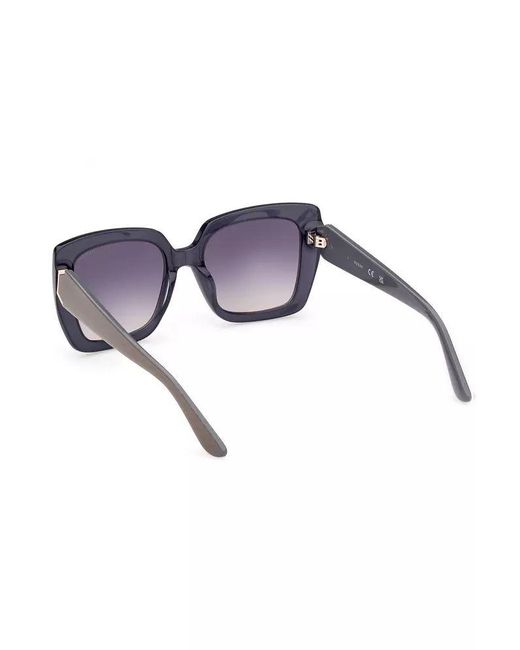 Guess Gray Chic Smoked Lens Square Sunglasses