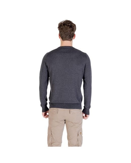 Lyle & Scott Blue Gray Cotton Sweatshirt for men